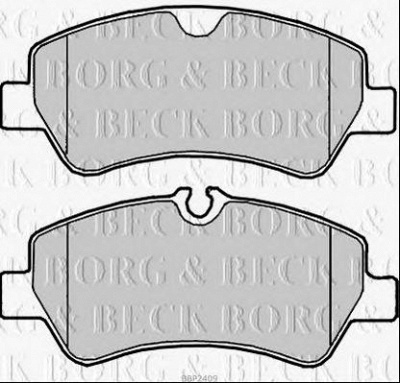 BORG & BECK bbp2409 -  Комплект тормозных колодок, дисковый тормоз